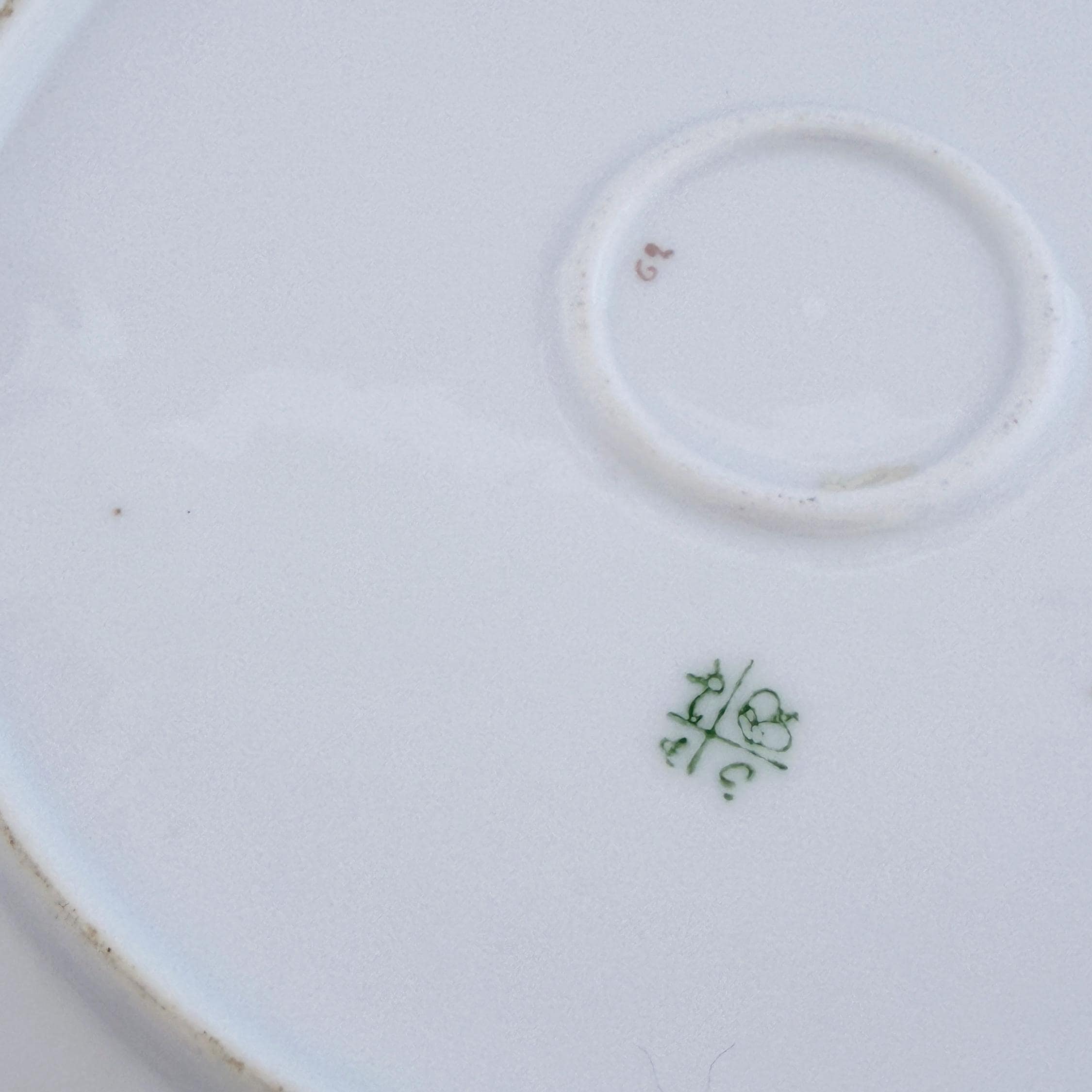 Antique Limoges Porcelain Cabinet Plate – Jean Pouyat, Pink Courting Scene