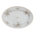 Vintage Royal Jackson Floral Fine China Oval Serving Platter 14"x10"x1"