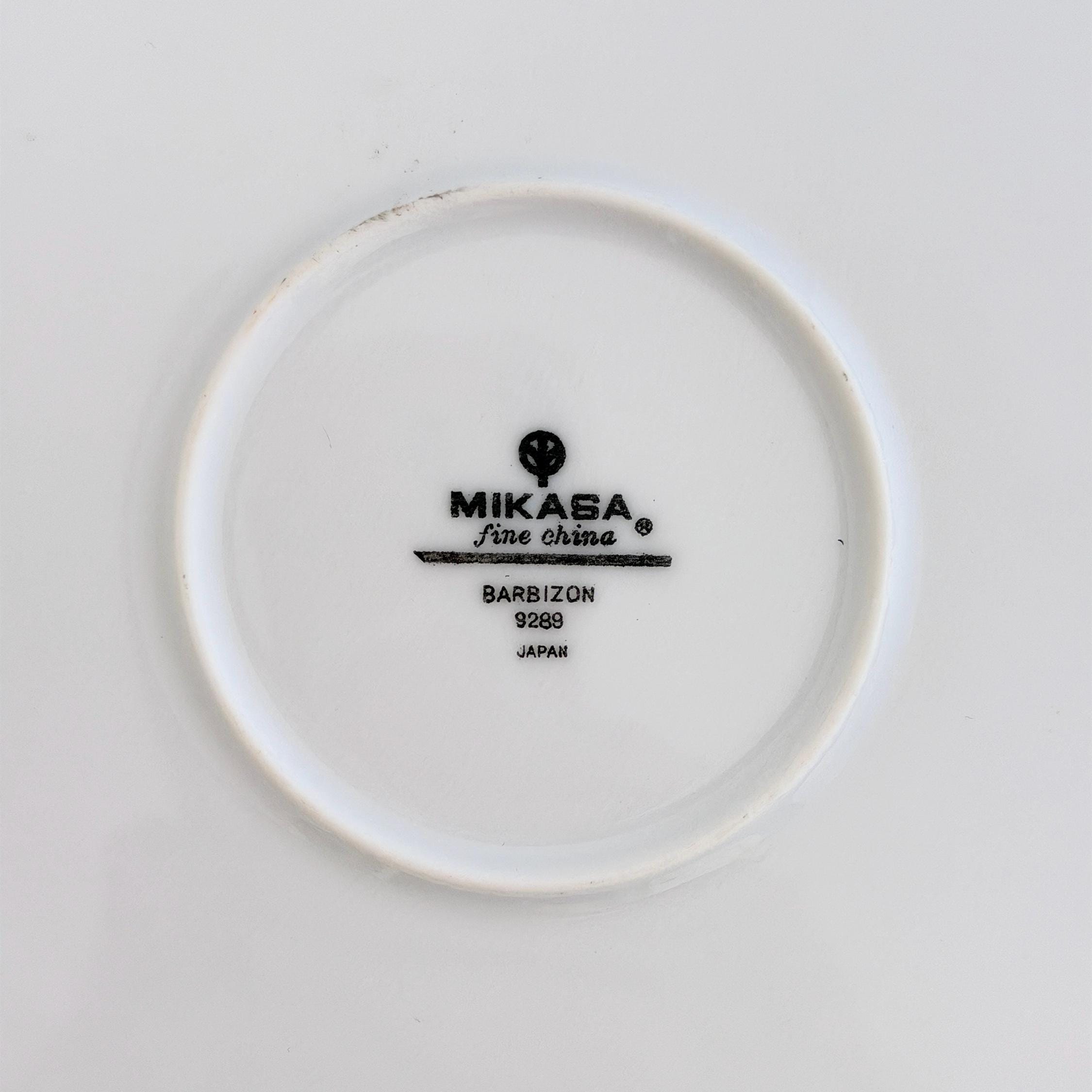 Vintage Mikasa Barbizon Fine China Serving Platter 12" | Blue Floral Chop Plate | Japan