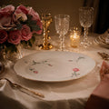 Vintage Sango Etude Pink Rose Oval Serving Platter 16"x12"