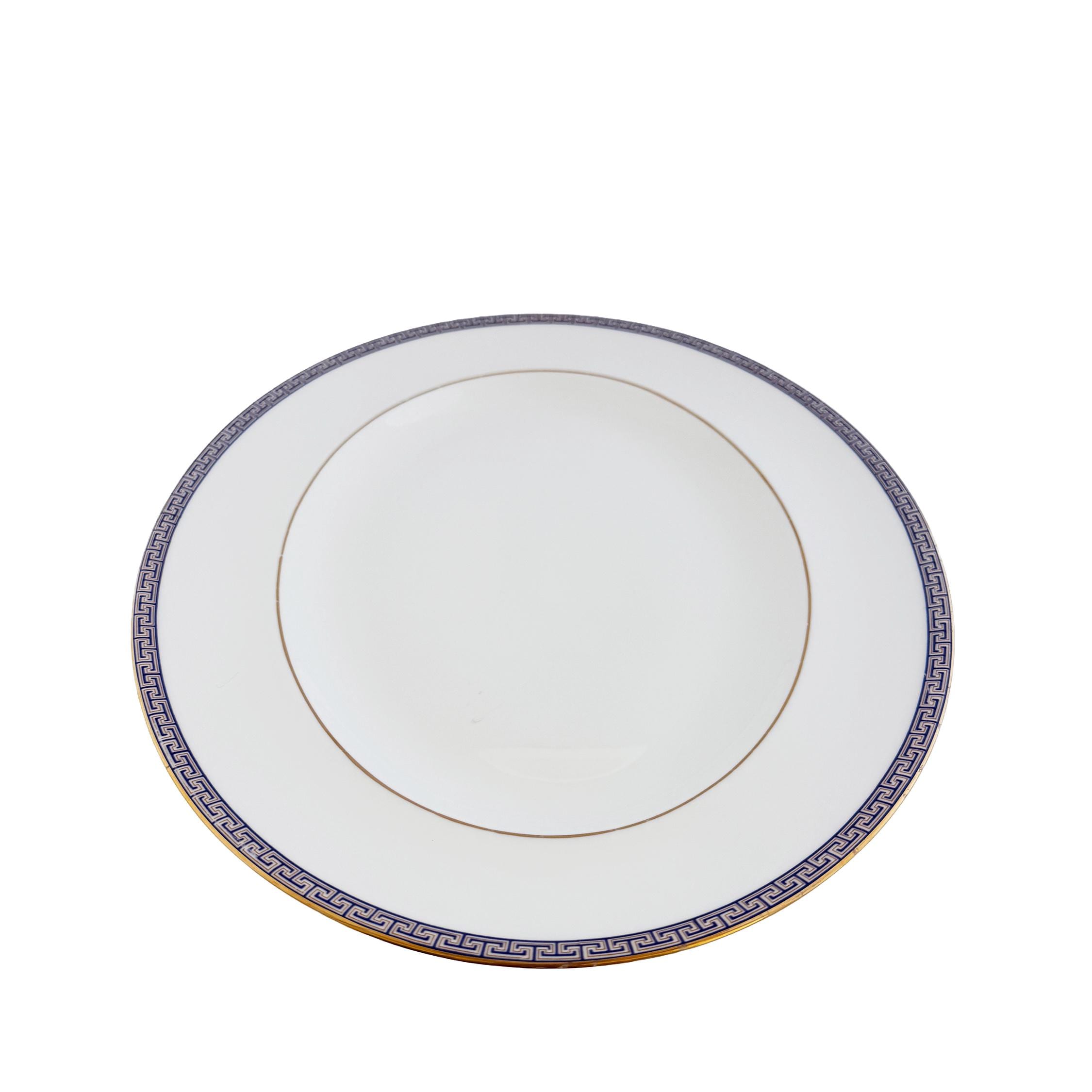 Wedgwood Palatia Bone China Serving Platter – Blue Greek Key, Made in England