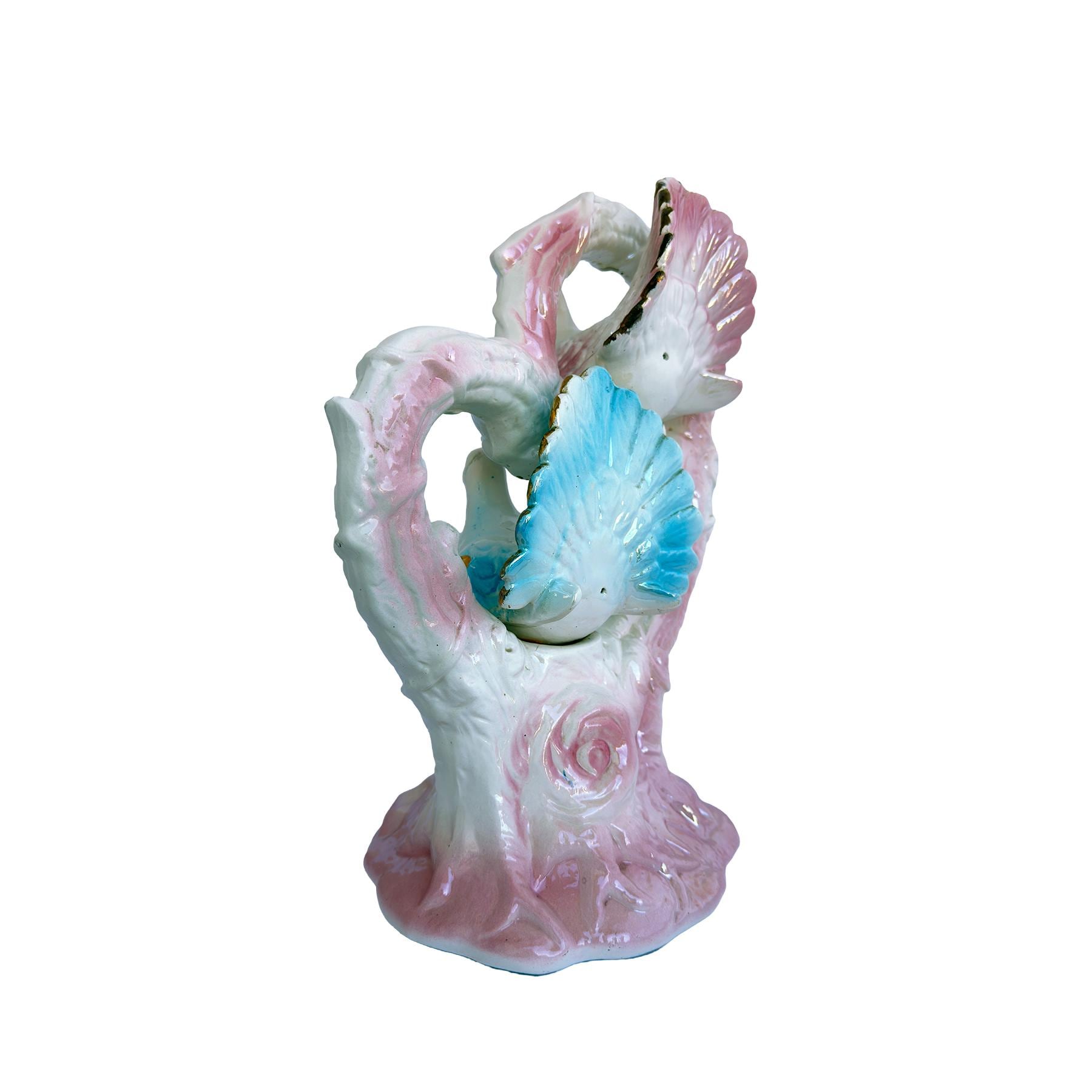 Vintage Ceramic Lovebirds Figurine | Romantic Mantel & Shelf Decor | Cottagecore Home Accent