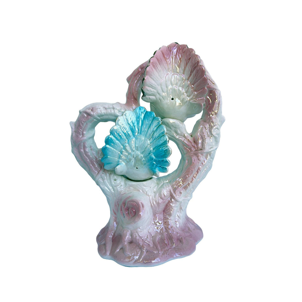 Vintage Ceramic Lovebirds Figurine | Romantic Mantel & Shelf Decor | Cottagecore Home Accent